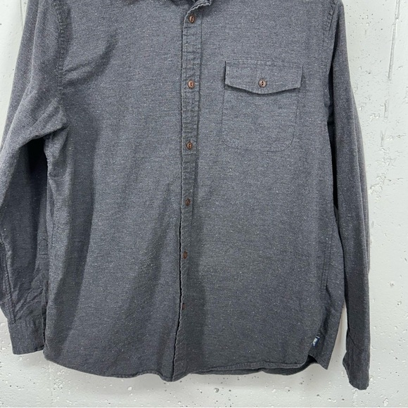 Vineyard Vines Men’s Large Speckled Charcoal Gray Long Sleeve Button Down Shirt - Picture 3 of 9